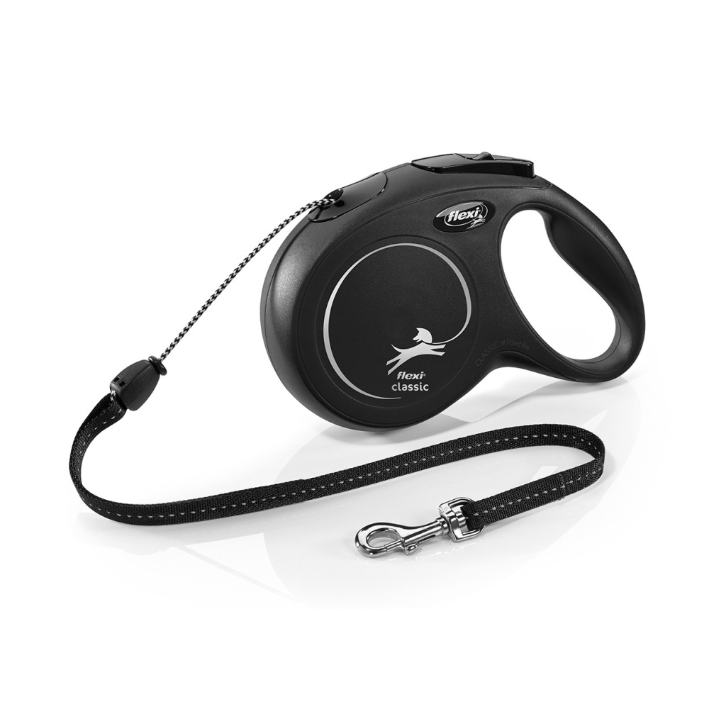 Flexi New Classic lanko M 8 m (20 kg) černá