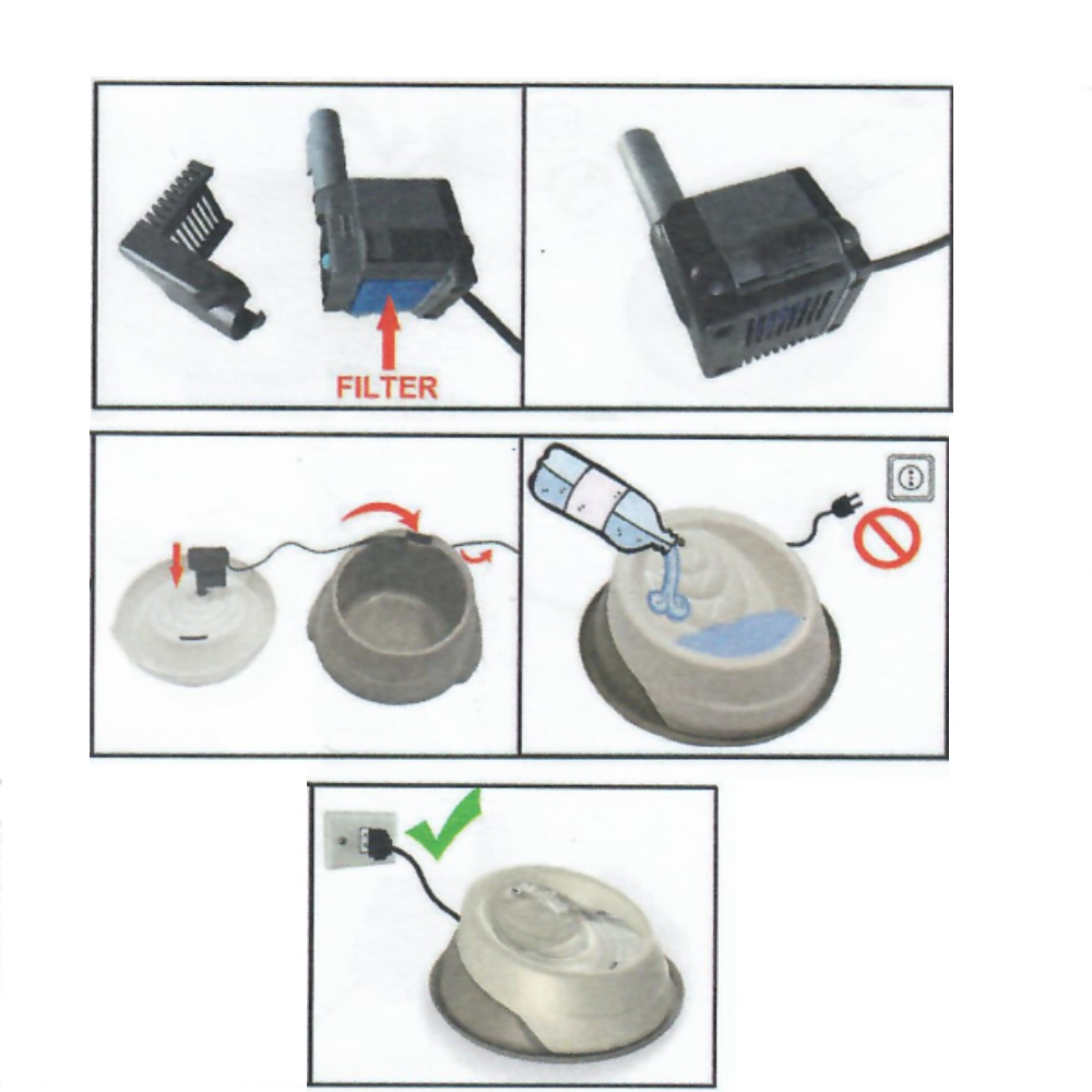 Fontána pumpa náhradní