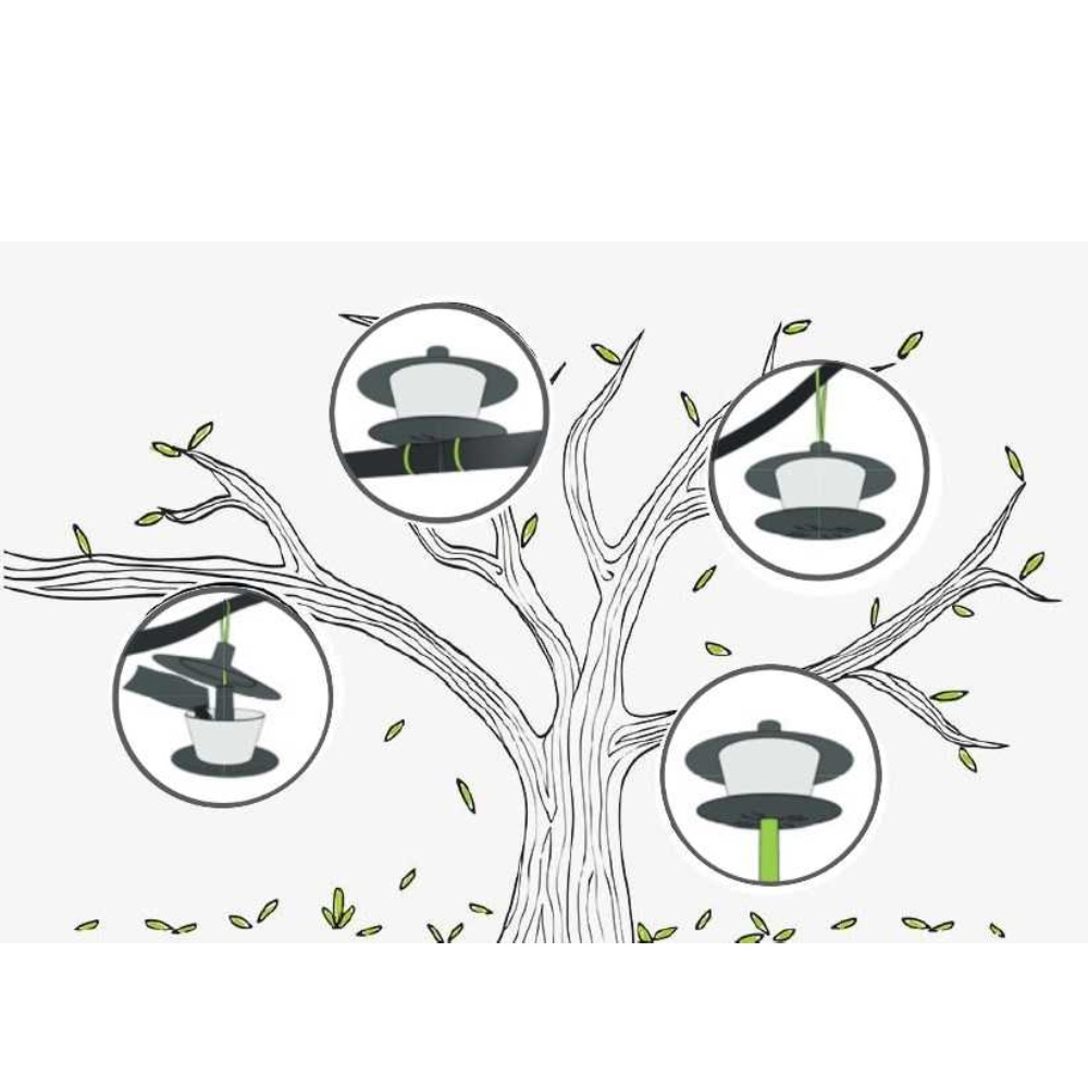 Krmítko venkovní Finch talíř antracit