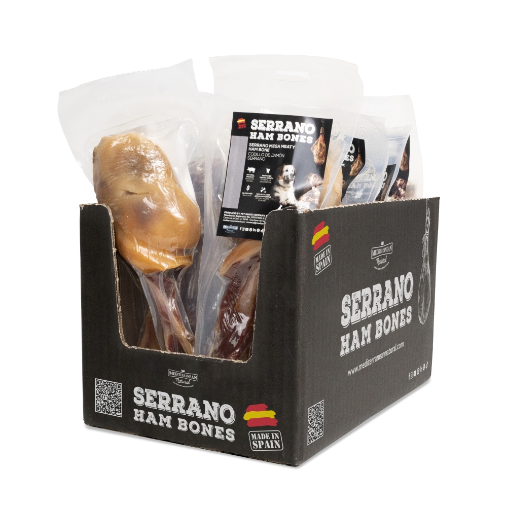 Kost obří se šunkou Serrano cca 550 g - 14ks