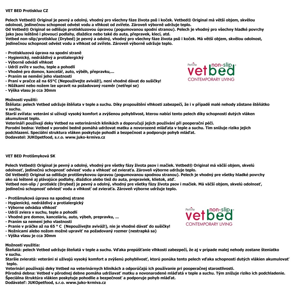 Vetbed protiskluz / Drybed grafitová srdce a packy, role 10 x 1,5 m, vlas 30 mm