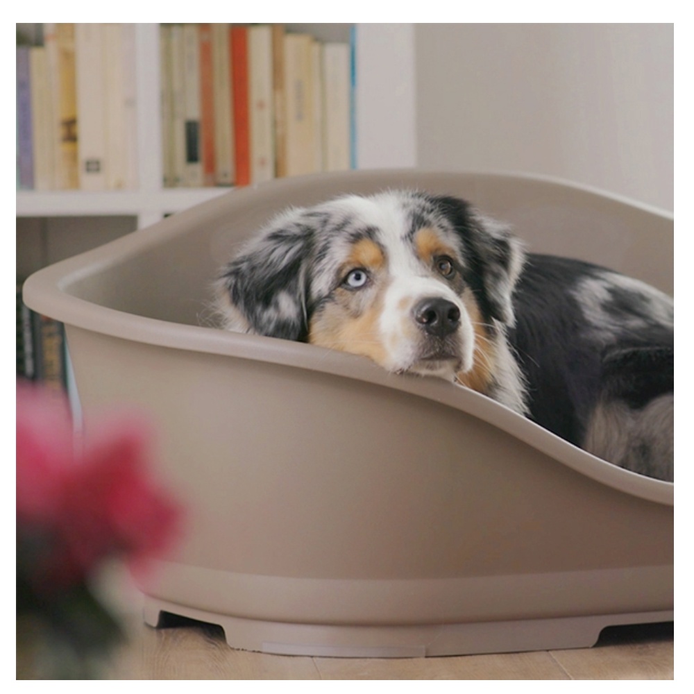 Pelíšek plast 1 světle hnědá 56,5 x 42 x 24,2 cm