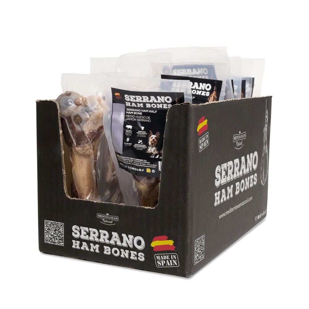 Kost půlka se šunkou Serrano 230 g- 12ks