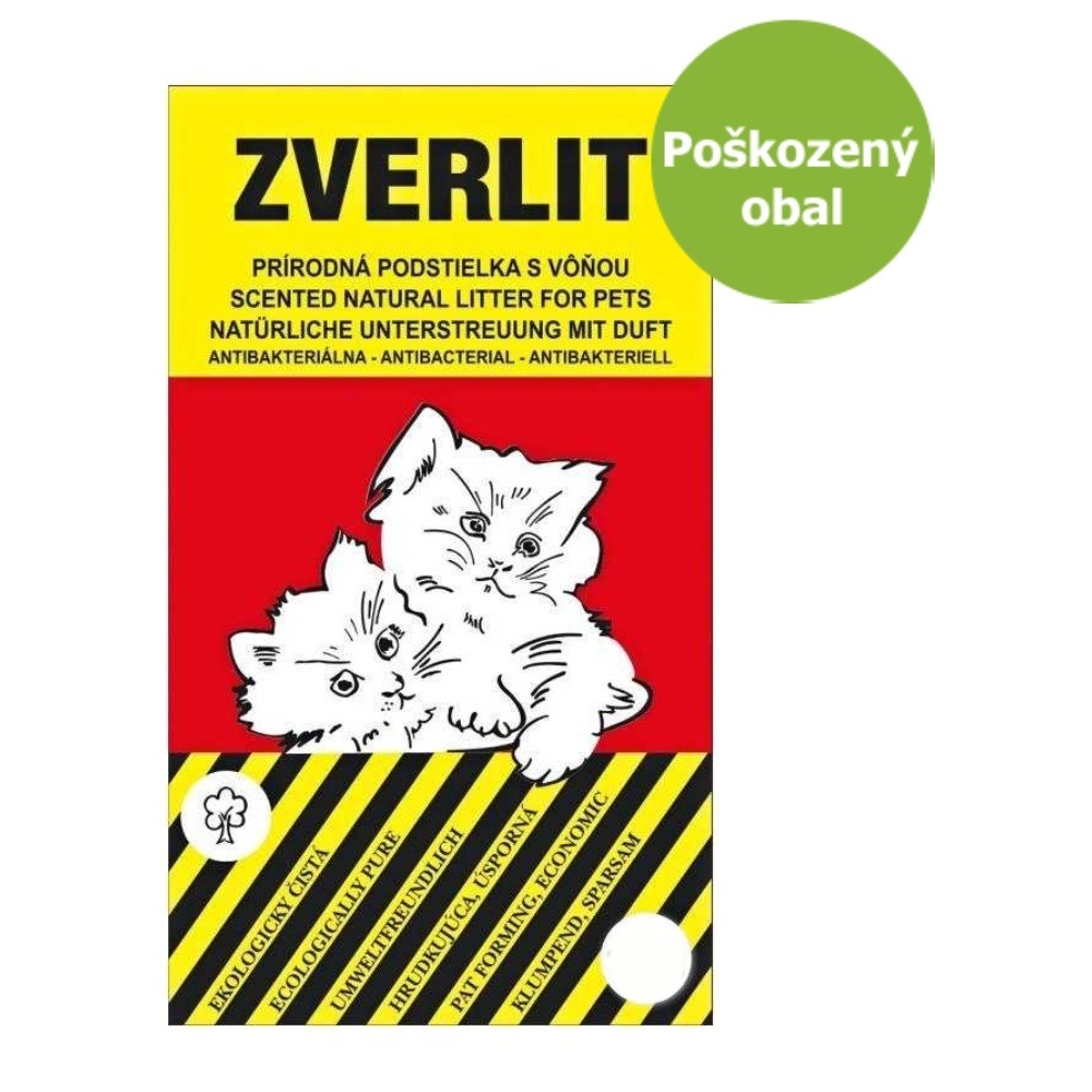 ZVERLIT červený podestýlka hrubá s vůní 8,5 kg - Poškozený obal - SLEVA