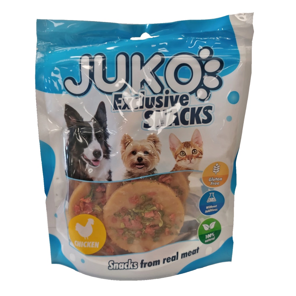 Delectable Chicken & vegetable Pizza JUKO Snacks 250 g
