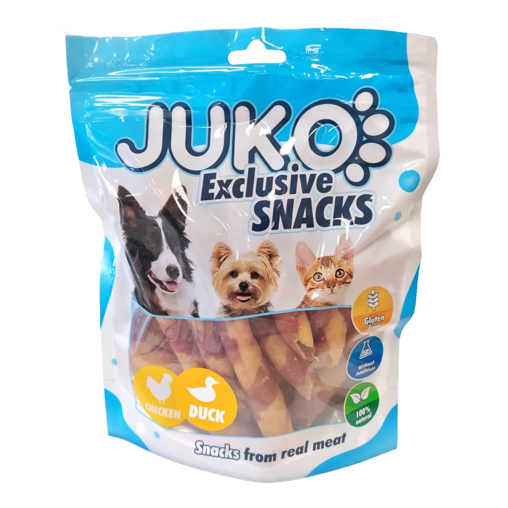 Chicken & Duck Roll JUKO Snacks 250 g