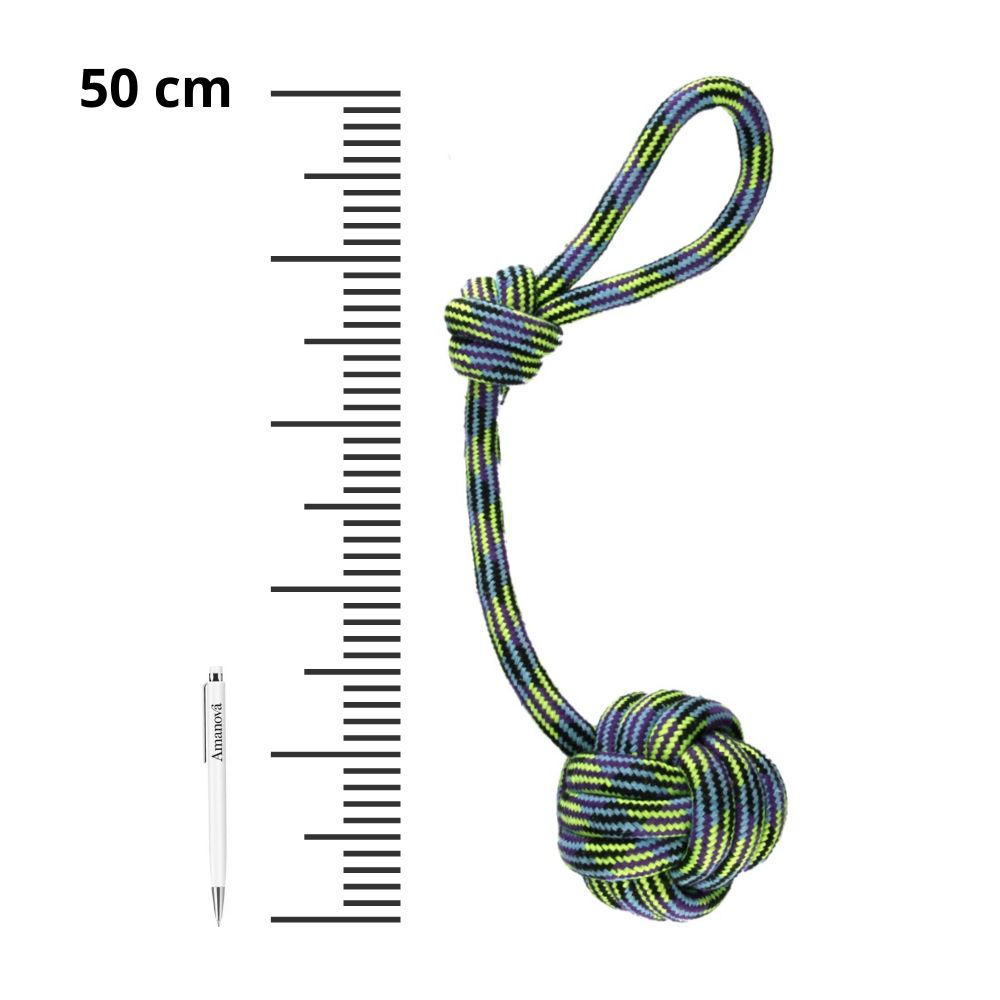 Přetahovadlo XXL  míč s rukojetí 10 cm