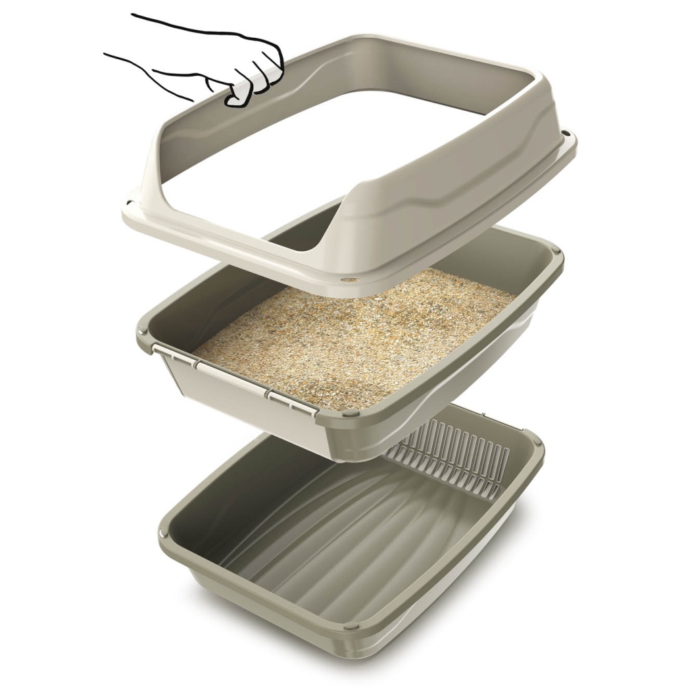 WC s prosévacím sítem podestýlky EASY