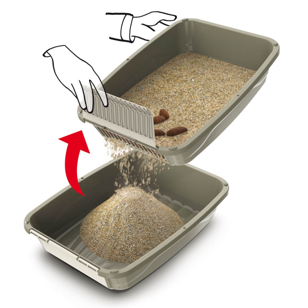 WC s prosévacím sítem podestýlky EASY