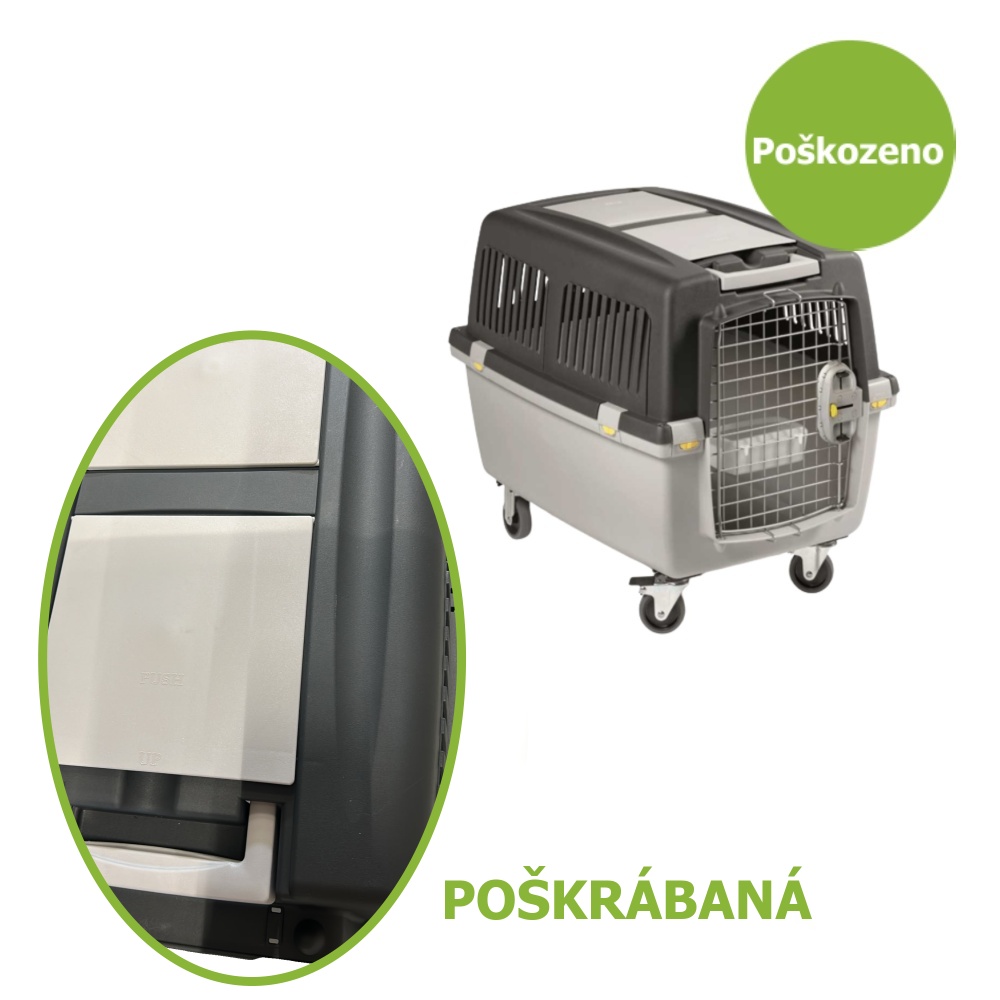 Gulliver 4 kovová dvířka, šedá - Poškrábaná - SLEVA 20 %
