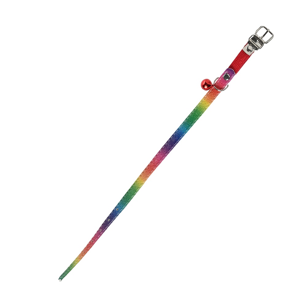 Obojek s červenou rolničkou pro kočku 30 x 1 cm