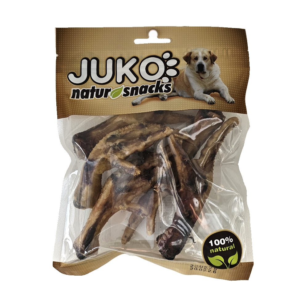 Nožky kuřecí sušené JUKO 100 g (4 - 5 ks)