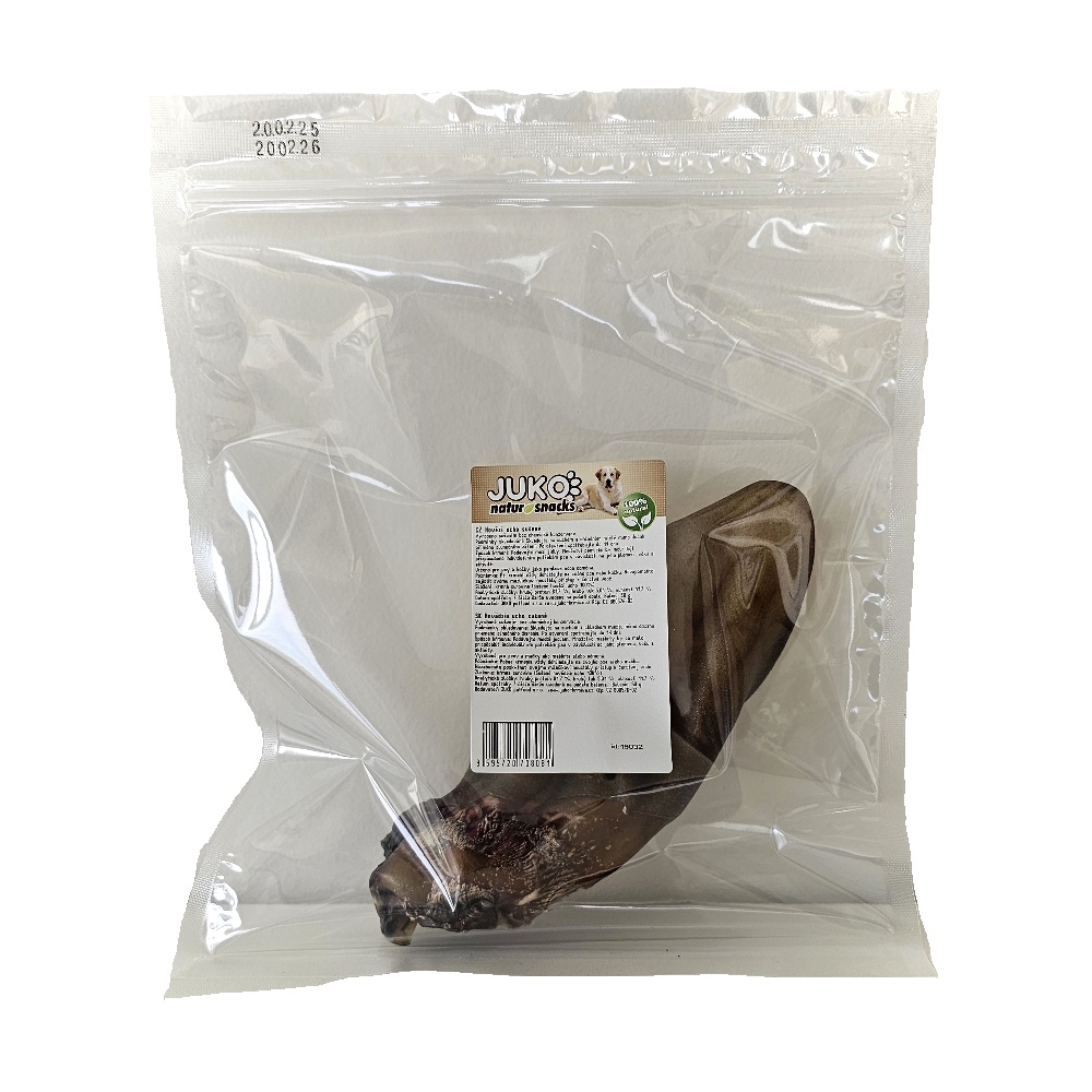Ucho hovězí sušené JUKO 50 - 60 g (8 ks)