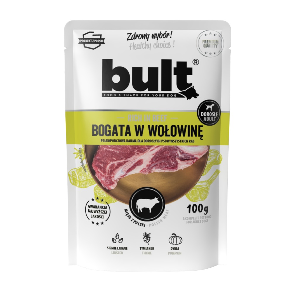 Bult Dog hovězí, kapsička 100 g