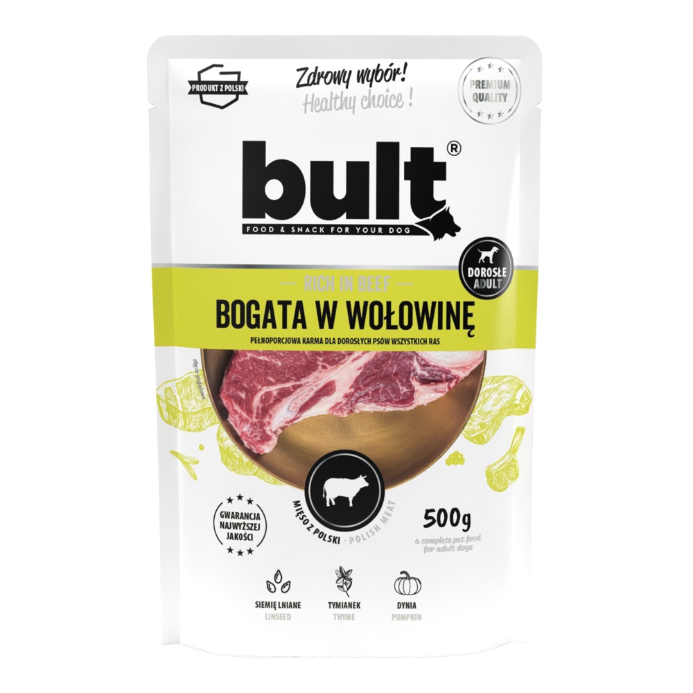 Bult Dog hovězí, kapsička 500 g