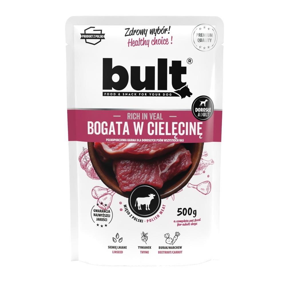 Bult Dog telecí, kapsička 500 g