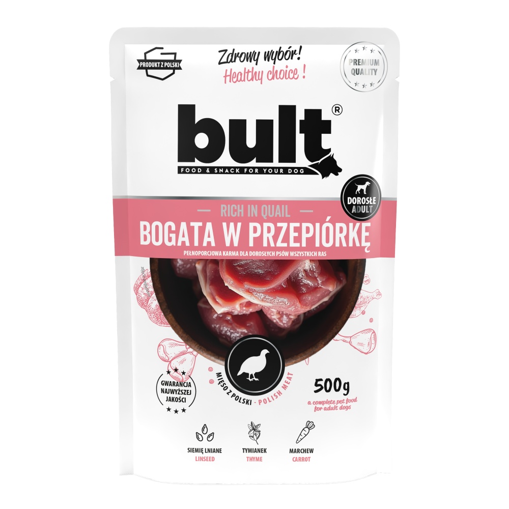Bult Dog křepelka, kapsička 500 g