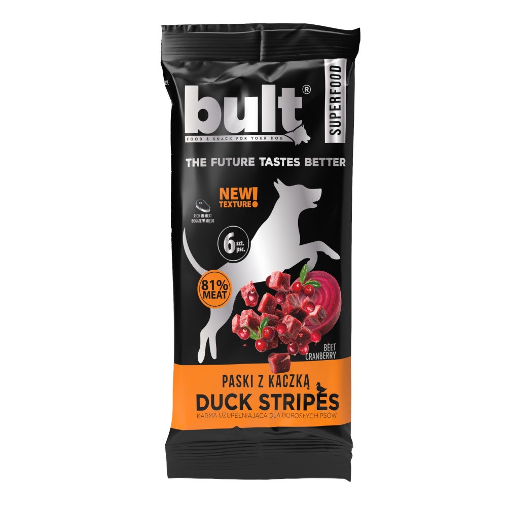 Bult Dog Plátky kachní s brusinkami a řepou 60 g (6 ks)