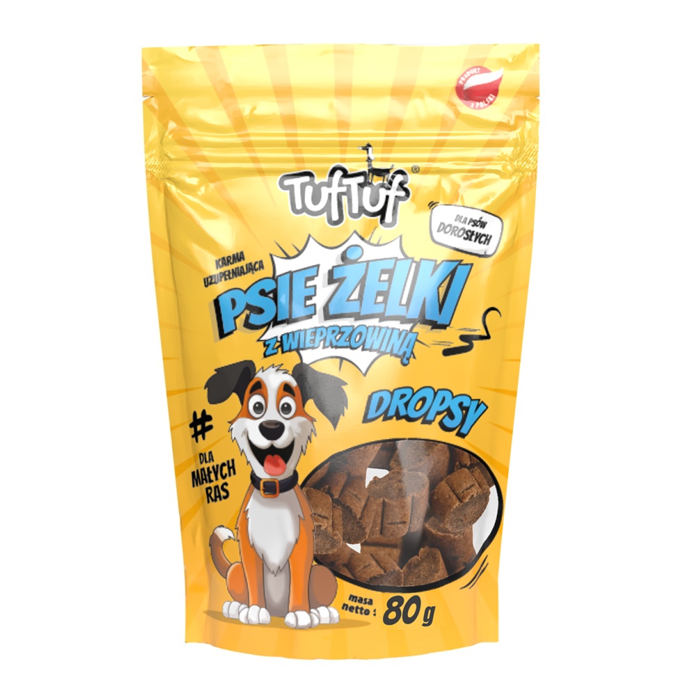 TufTuf Super měkké vepřové dropsy pro malá plemena 80 g