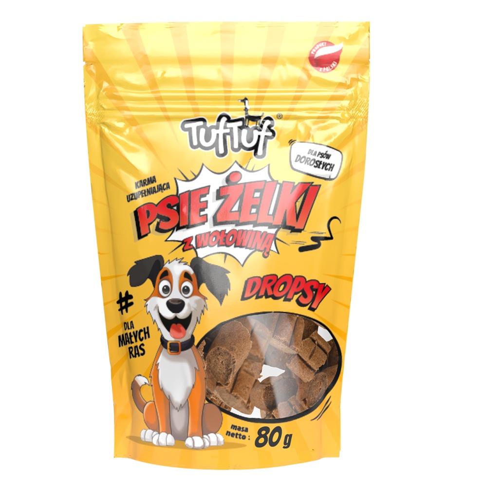 TufTuf Super měkké hovězí dropsy pro malá plemena 80 g