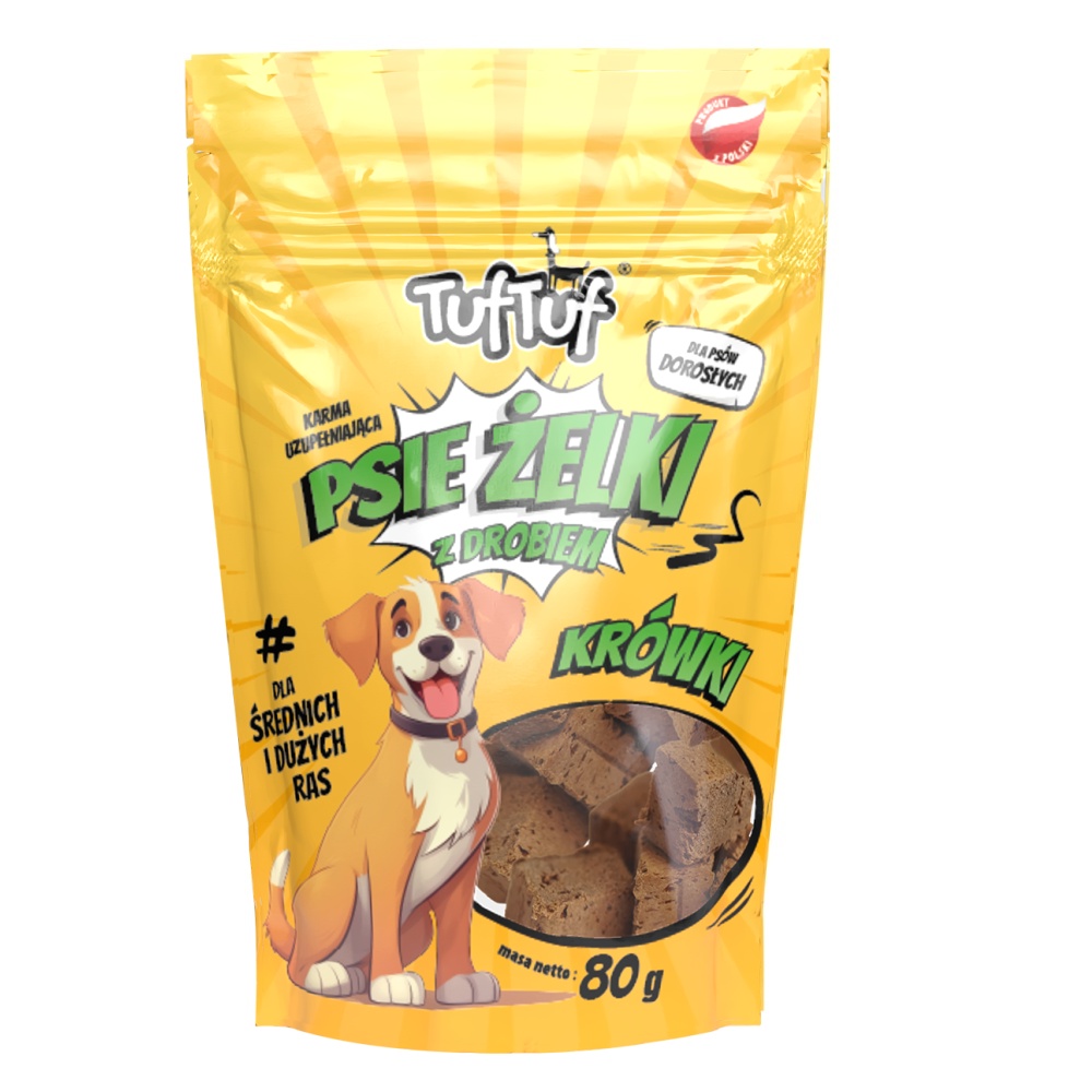 TufTuf Super měkké drůbeží kostky pro střední a velká plemena 80 g