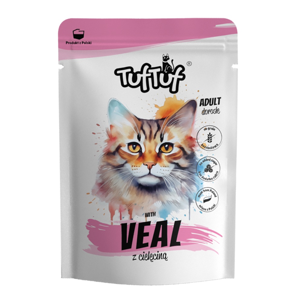 TufTuf Cat telecí, kapsička 100 g