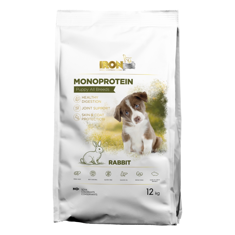 IRONpet Puppy All Breeds Rabbit 12 kg