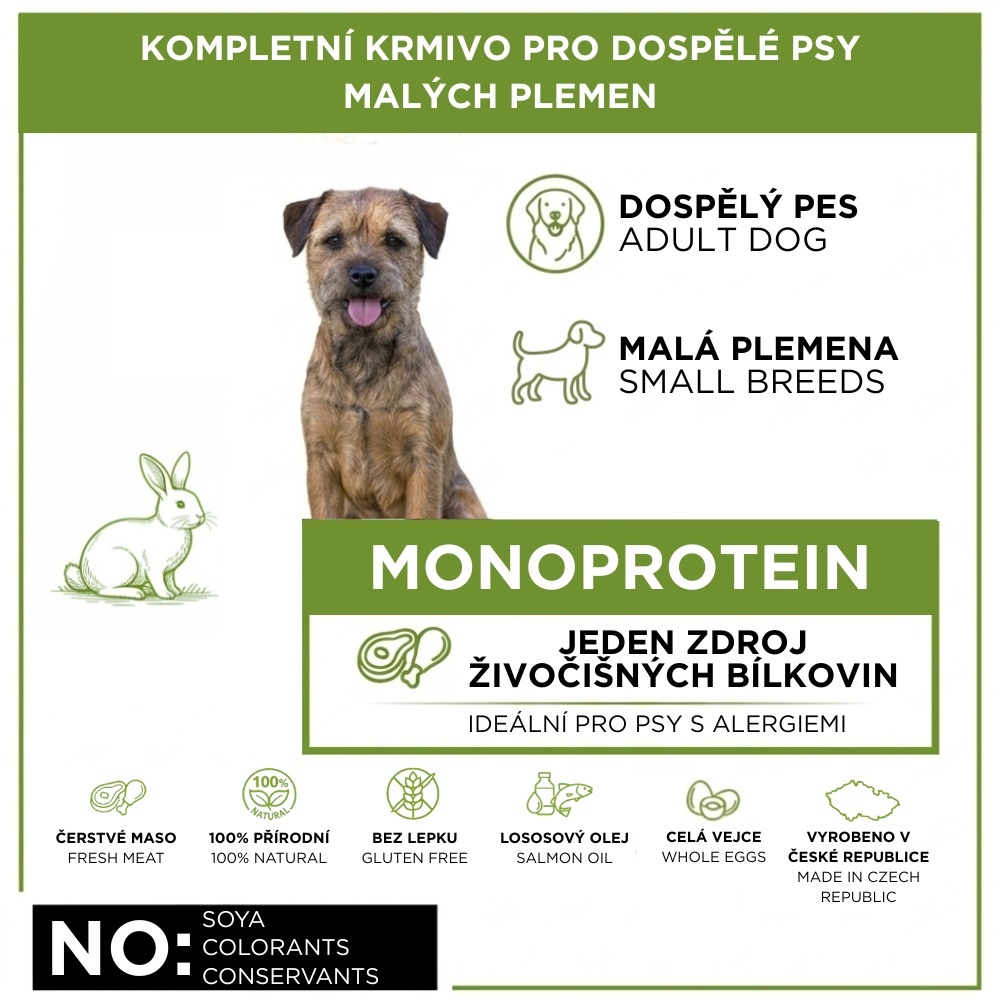 vzorek IRONpet Dog Adult Mini Rabbit 70 g