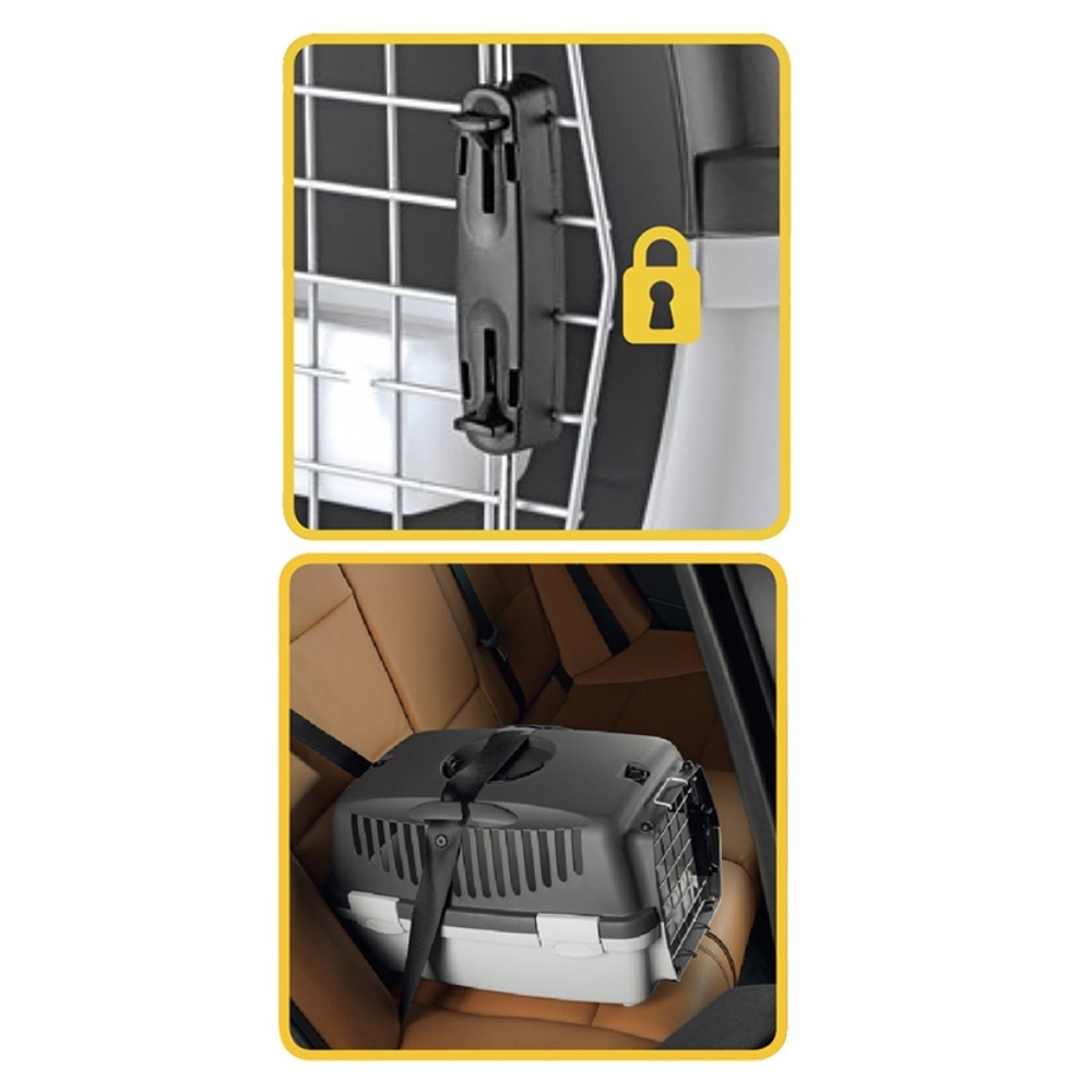 Gulliver 3 Deluxe s miskou - kovová dvířka, šedá