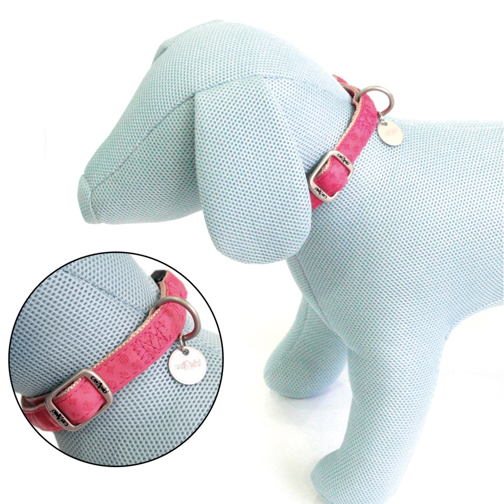 Obojek Mylord růžová 26 - 40 x 1,5 cm