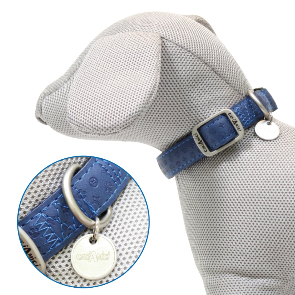 Obojek Mylord tmavě modrá 26 - 40 x 1,5 cm