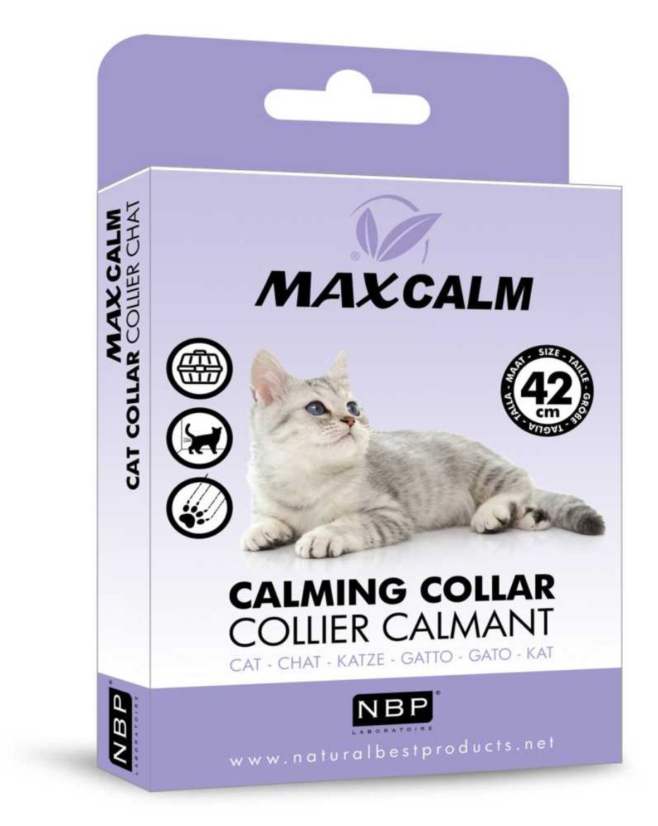 Obrázek z MAX CALM zklidňující obojek proti stresu pro kočky 
