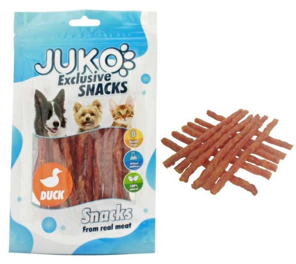 Obrázek JUKO Snacks Duck & Sweet Potato stick 70 g