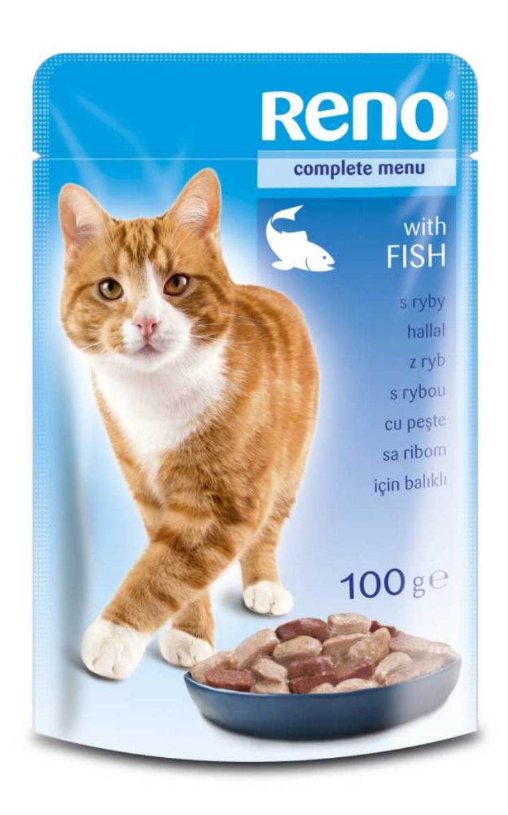 Obrázek z RENO Cat rybí, kapsa 100 g  