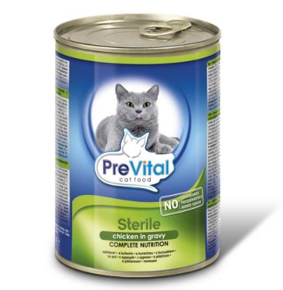 Obrázek PreVital kočka sterile kuře, kousky 415 g