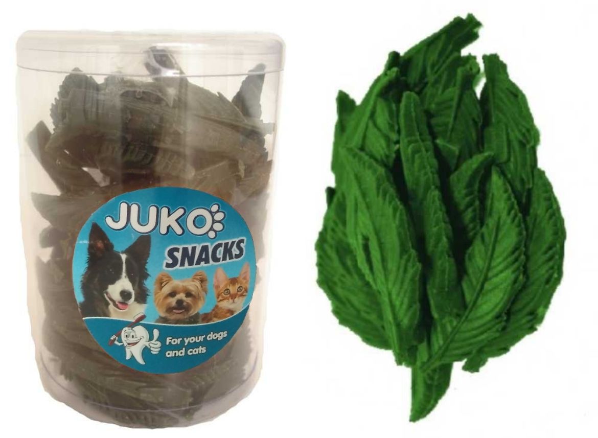 Obrázek z Dentální lístečky Mint JUKO Snacks (40 ks) 