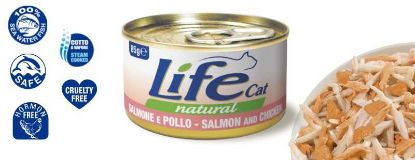 Obrázek LifeCat Salmon and Chicken, konzerva 85 g