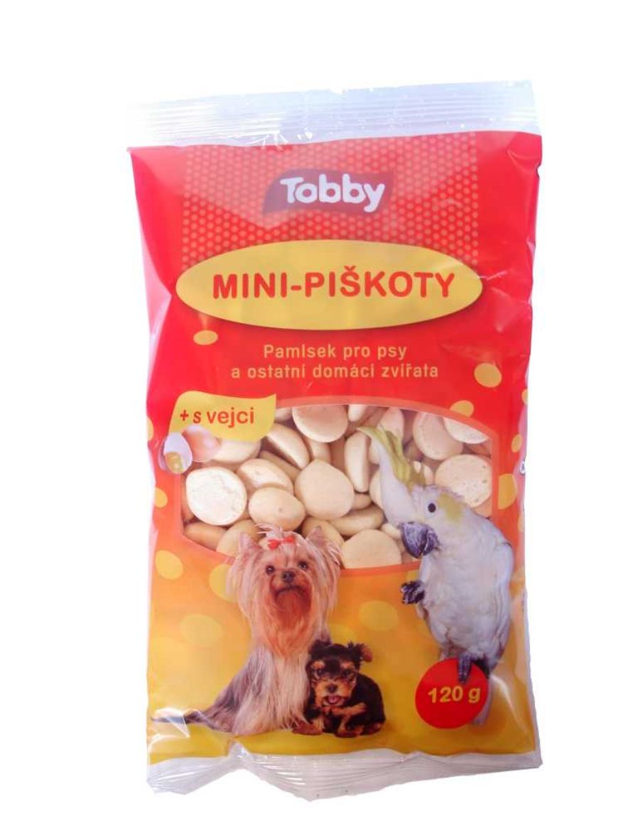 Obrázek z Piškoty krmné mini Tobby 120 g 