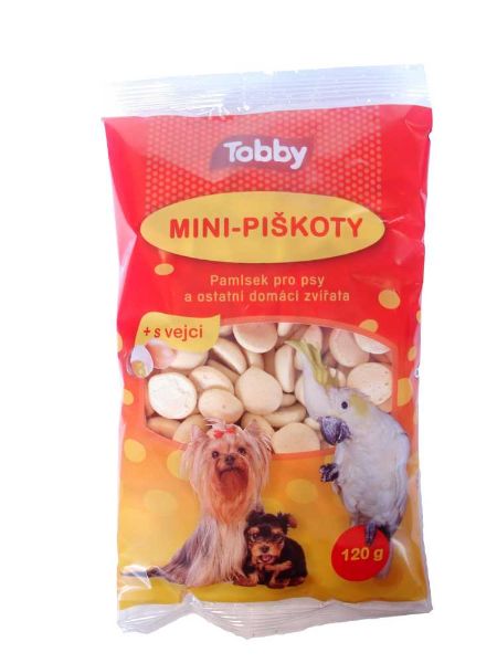 Obrázek Piškoty krmné mini Tobby 120 g