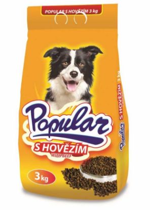 Obrázek Popular pes hovězí, granule 3 kg