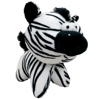Obrázek Hračka pes - plyšová zebra pískací 12 cm