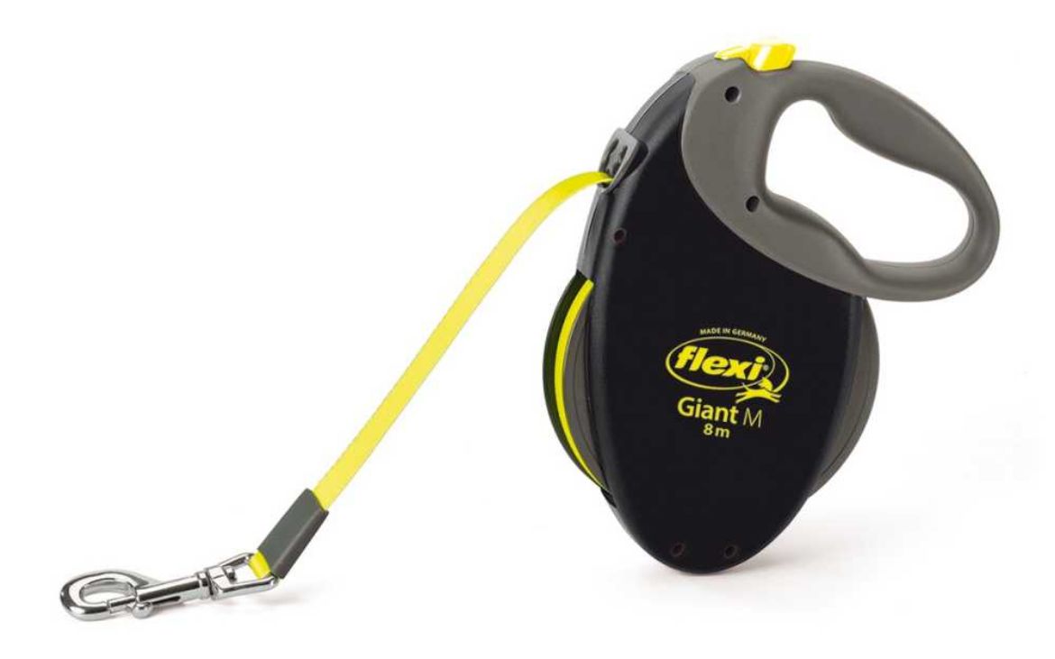Flexi Giant pásek M 8 m (25 kg) neon žlutá