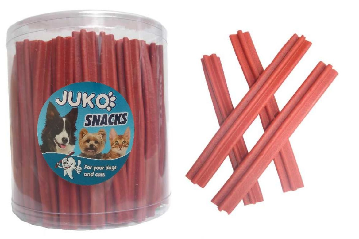 Obrázek z Jerky kříž Hovězí JUKO Snacks 12,5 cm (50 ks) 