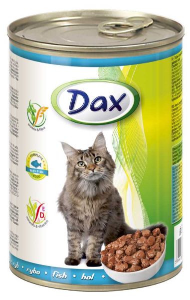 Obrázek Dax Cat kousky rybí, konzerva 415 g