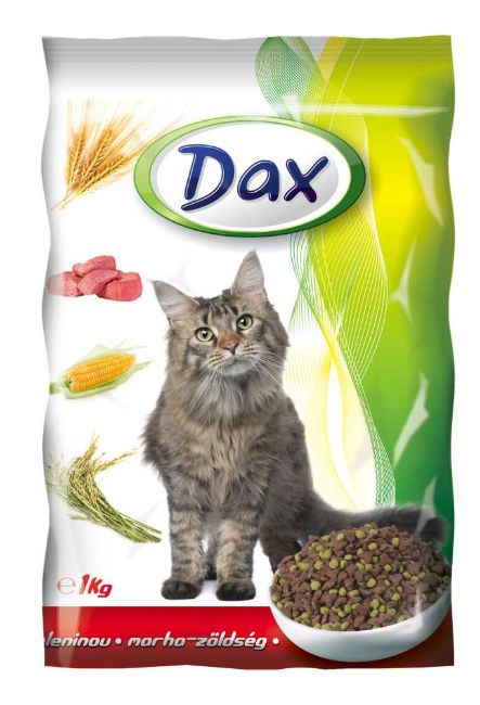 Dax Cat granule hovězí se zeleninou 1 kg PRODEJ PO BALENÍ (8 ks)