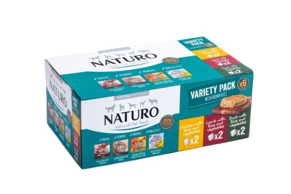 Obrázek Naturo Dog Variety Pack 400 g, vanička (6 pack)