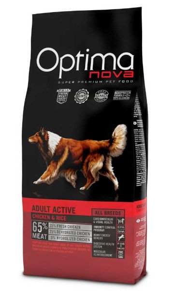 Obrázek OPTIMAnova Dog Adult Active 12 kg