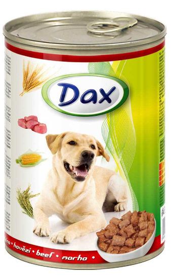 Obrázek z Dax Dog kousky hovězí, konzerva 415 g 