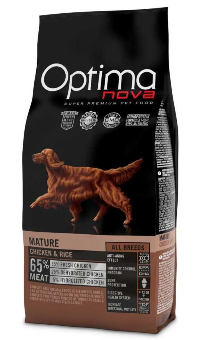 Obrázek z OPTIMAnova Dog Mature Chicken & Rice 2 kg 
