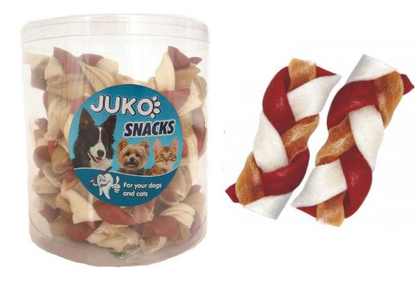 Obrázek Splétaný copánek Hovězí JUKO Snacks (40 ks)